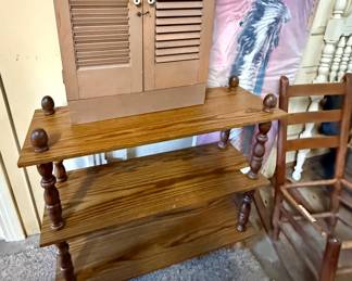 Shelves and a project chair