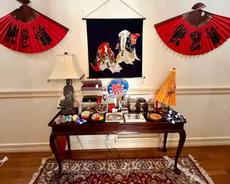 Asian ephemera and decor