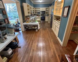 Entering the kitchen from the formal dining room