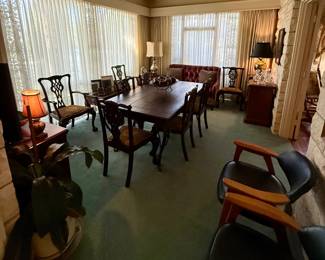 Sunroom turned dining vestibule off formal living area