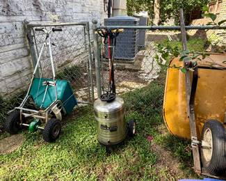 Sprayer and more yard equipment