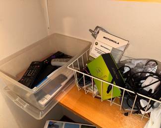 Lots of misc. Electronics (Remotes/Cellphone cords & chargers