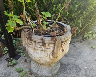 Pair of Cement Planters