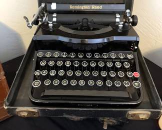 Remington Rand Model 1 typewriters with cases