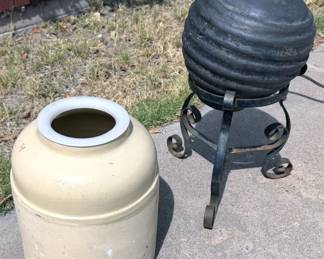 Water jug + outdoor planter