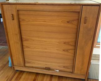 Scandinavian-style entertainment center