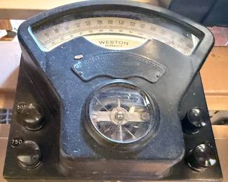 antique Weston Model 1 direct current voltmeter