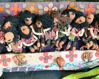 Peruvian Arpillera Last Supper (textile tapestry on wood)