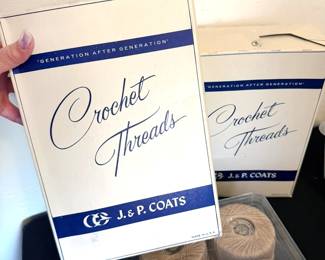 Vintage crochet/lace thread balls
