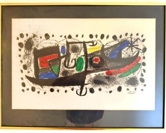 Joan Miró original lithograph “Joan Miró and Catalonia”