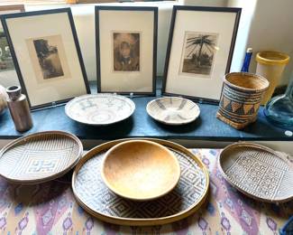 Assorted baskets (North + South American) + photos