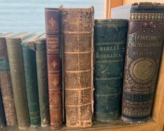Vintage: Historical Wonderbook 1884, Works of Fenimore Cooper 1892, poetry, Grim's Fairy Tales, 1947 Fireside Book of Folk Songs