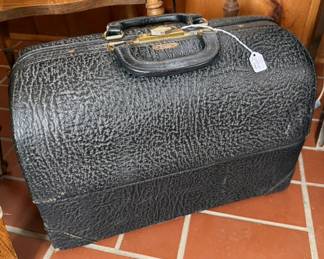 Vintage elephant hide doctor's bag