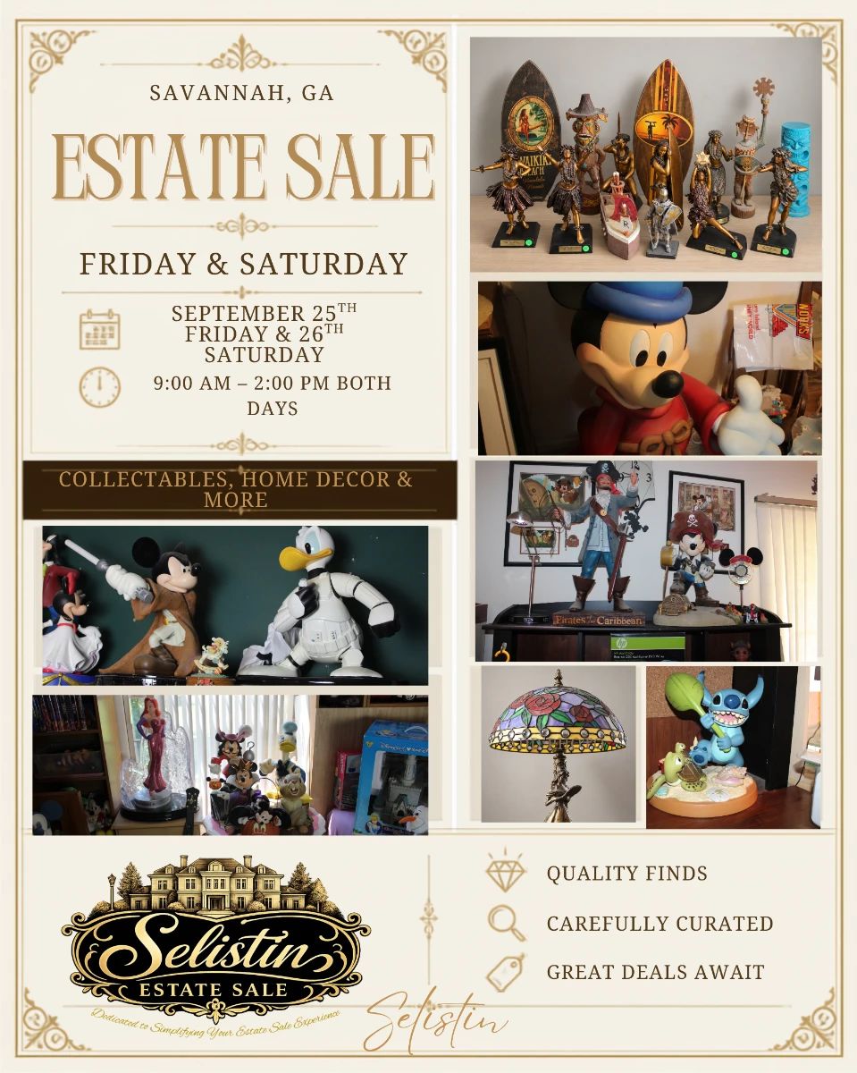 Dynamic Drop Down List Example Huge Disney Estate Sale | Savannah GA starts on 9/25/2026