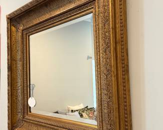 Gold wall mirror 