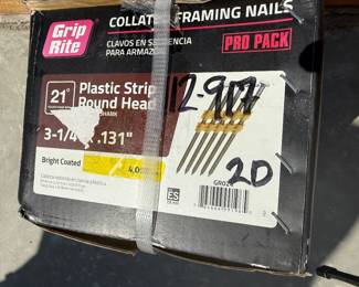 Framing nails. We have many boxes. Brand new 