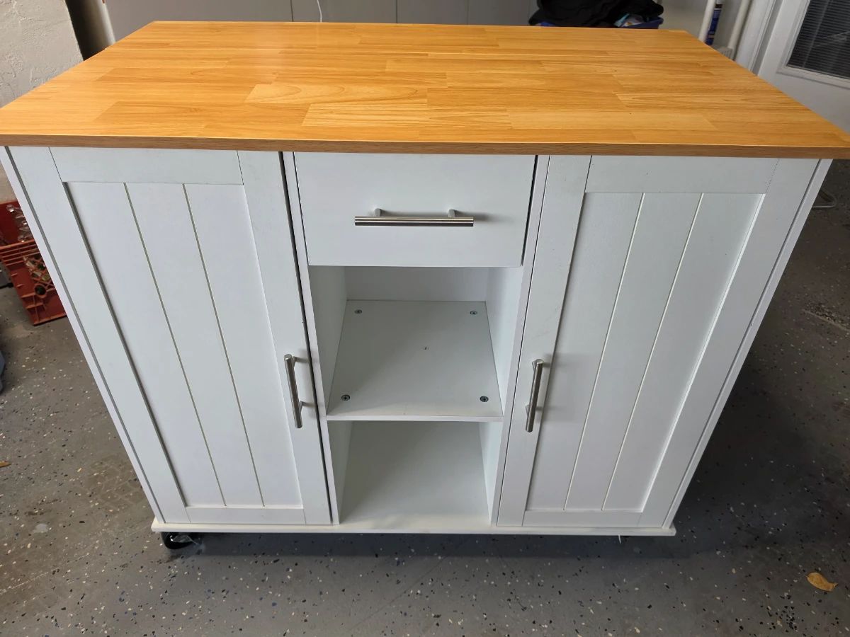 Brand new kitchen cabinet with casters