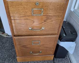 Wooden file cabinet
