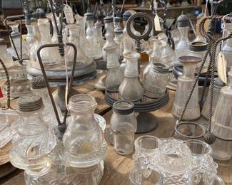 cruet sets and bottles