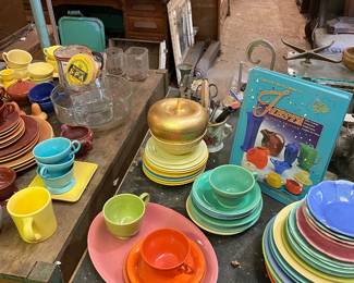 Fiesta Ware and other glassware