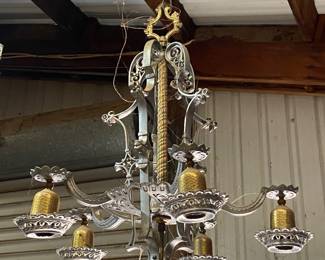 ceiling lamps, chandeliers, table lamps, floor lamps, glass shades, parts