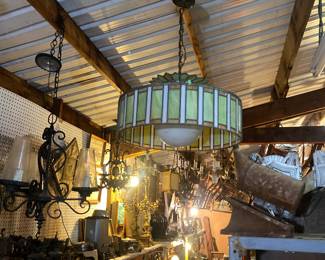 ceiling light fixtures, chandeliers - Craftsman, Victorian, Stained Glass, Vintage