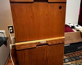 #242 Oak Two Drawer Filing Cabinet - Letter - 16x21x28 $60.00