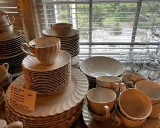#244 Johnston Brothers Made in England Mixed Set of China approx 75 pieces (some chips) $60.00