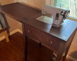 #141 Sears Kenmore Sewing Machine in Cabinet (as is finish on Top) $75.00