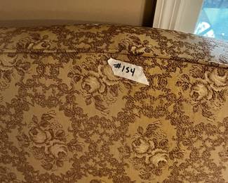 #154 Gold vintage armchair AS IS Upholstery Issues HEAVY YOU MOVE $25.00
