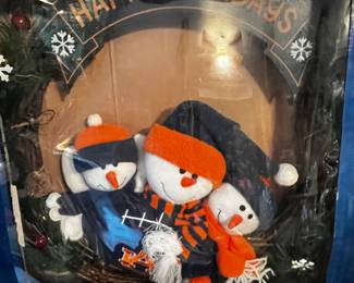 #251 Holiday Wreath Auburn Collegiate $20.00
