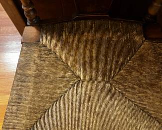 #112 Odd Dining Chair w/rushing Seat $25.00