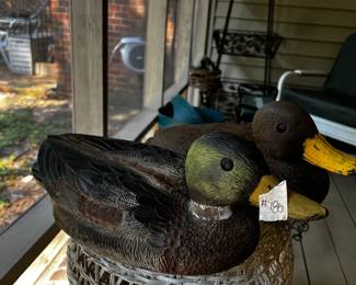 #186 Pair of Decoy Ducks - pair $25.00