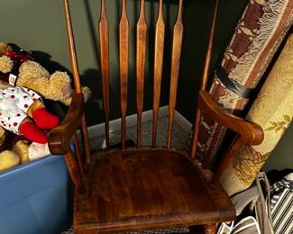 #231 Wood Sewing Rocker - w/gold decal. $60.00