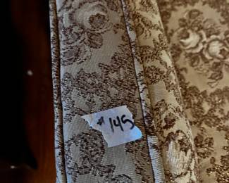 #145 Gold vintage sofa 75x21 seat depth x 31 HEAVY YOU MOVE $80.00