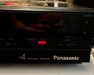 #214 Vintage Panasonic Omnivision, VHS/VCR - Tech 4 w/wirless remote $25.00