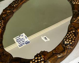 #226 1970's Arnel Hollywood Regency 4 pc Set - Mirror Wall Shelf and Candle as is $75.00