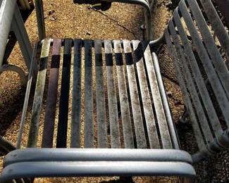 #11 Glass Frosted Square Patio Table w/4 Chairs - 41x28 $60.00