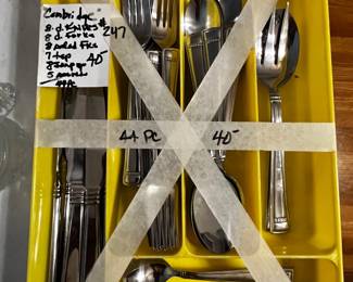 #247 Cambridge - set of 44 pieces silverplate Flatware $40.00