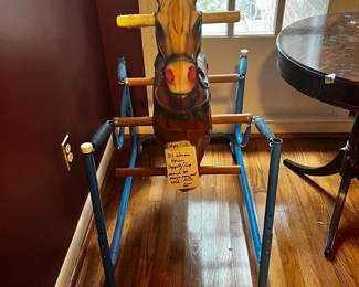 #114 70's Wonder horse Clippety clop - Sound Box may/not work as is - 38" Tall x 44W x 21 depth $60.00