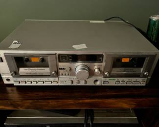 #220 Technics RS-M202 Doubel Cassette Deck - Silver Vintage, Rare. Untested $75.00