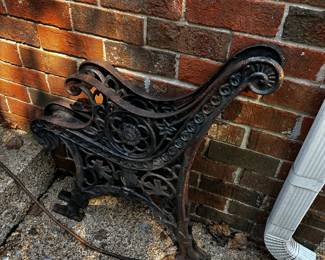 #77 Set of 2 Cast Iron Sides to Bench $50.00