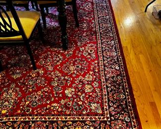 #102 Sears Kismet Classic 100% Wool Area Rug - Burgandy/Black - approx 8'3" x 11'9" $150.00
