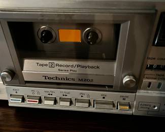 #220 Technics RS-M202 Doubel Cassette Deck - Silver Vintage, Rare. Untested $75.00