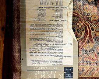 #102 Sears Kismet Classic 100% Wool Area Rug - Burgandy/Black - approx 8'3" x 11'9" $150.00