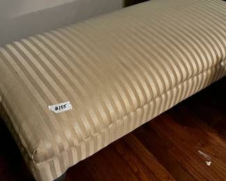 #155 Champagne Upholstered Padded Bench 43x20x18 $45.00