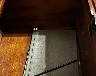 #210 Whalen Furniture 2 Drawer File Cabinet - Missing Hardware for filing - can be used as a side cabinet w/glass protect top - 22x25x30 $75.00