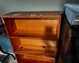 #217 Pine 3 Shelf Bookcase - as is condition. 24x7.5x36 $30.00