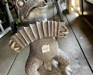 #187 Resin Frog playing Accordian $20.00
