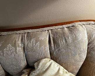 #1 Parlor Button Back Sofa w/wood Claw Feet - 75" Long $75.00